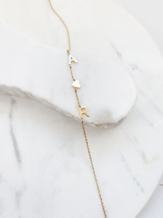 Initial necklace