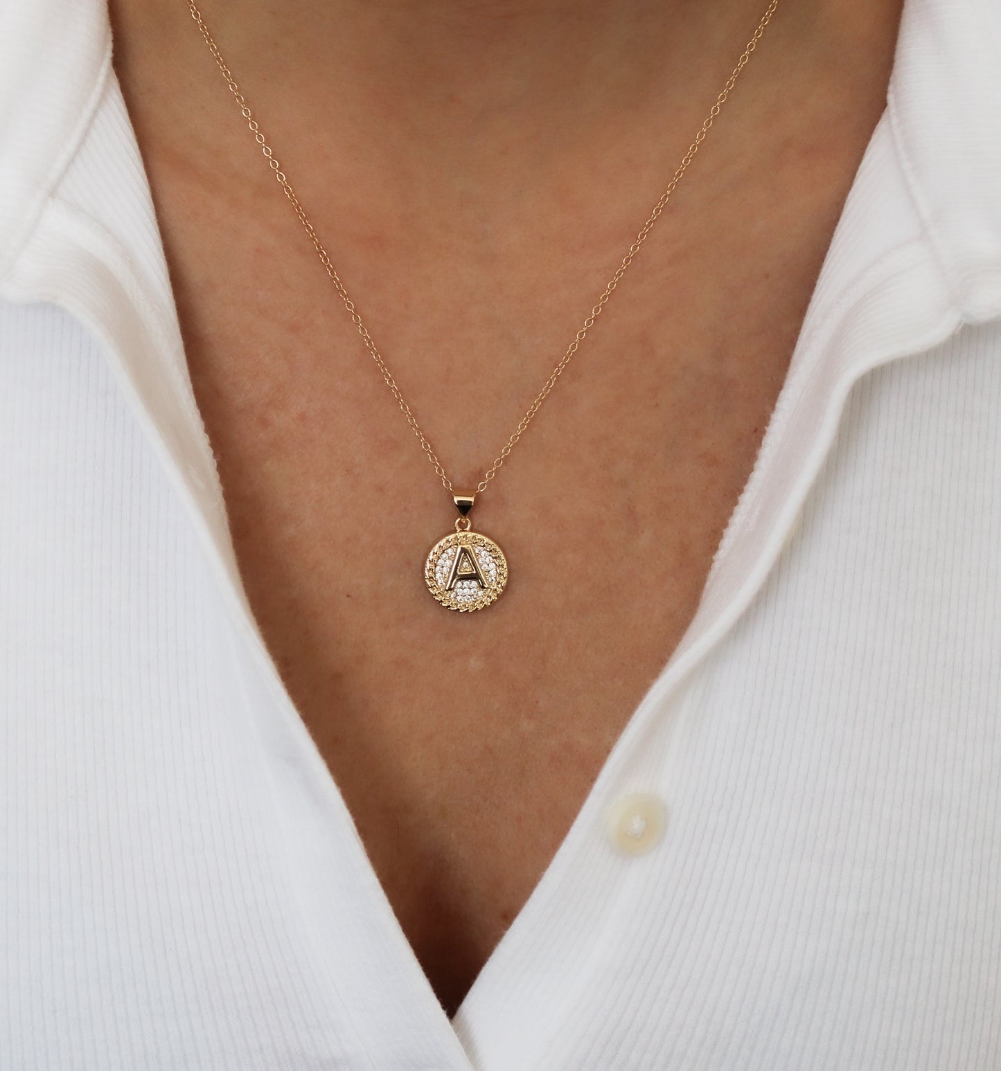Initial Pendant Necklace