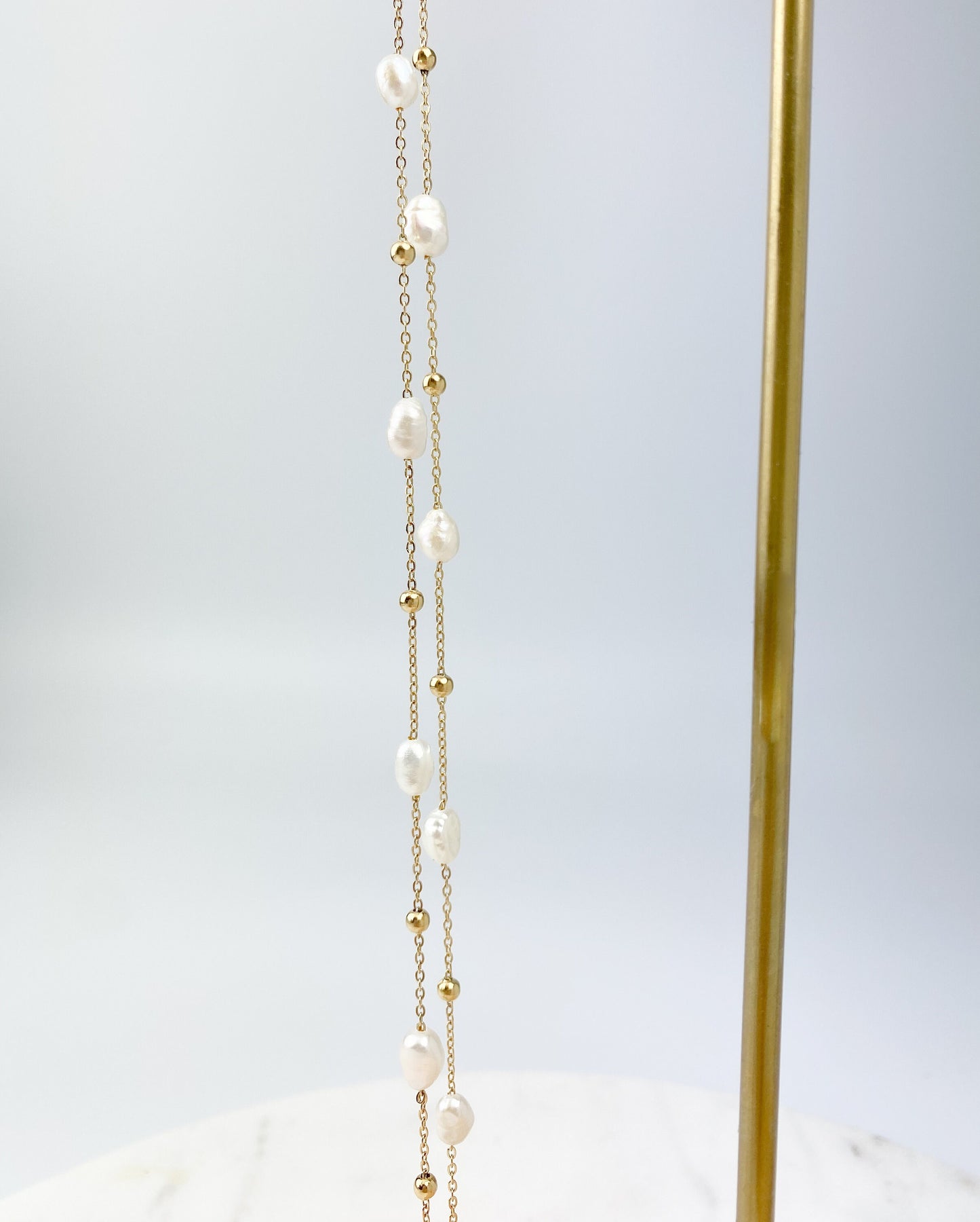 Pearl chain necklace