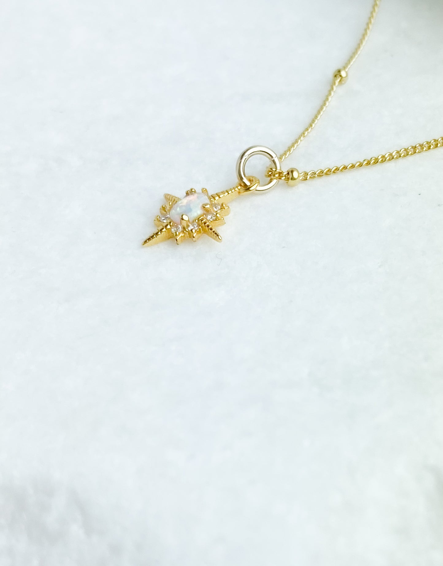 Opal Star Necklace
