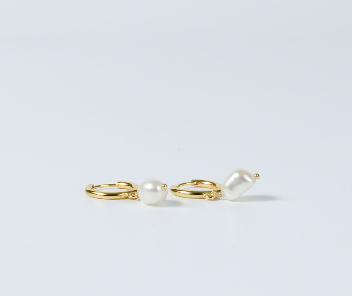 Freshwater Pearl Hoop Earrings