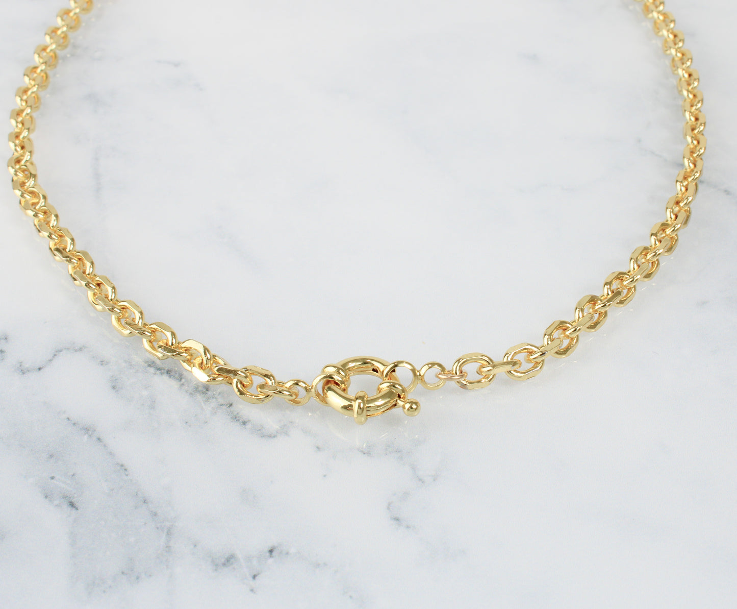 Rolo Chain Sailor Necklace