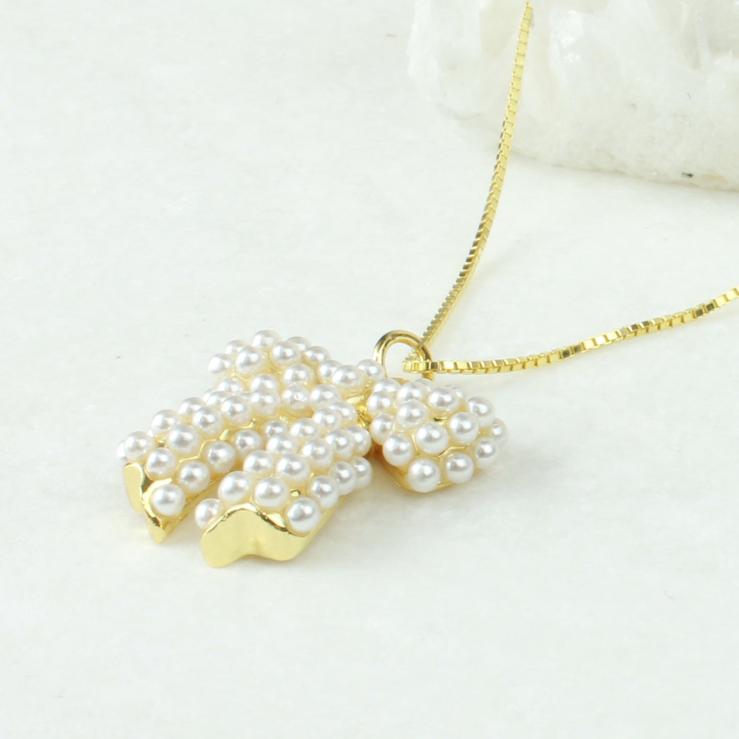 Pearl Bow Necklace