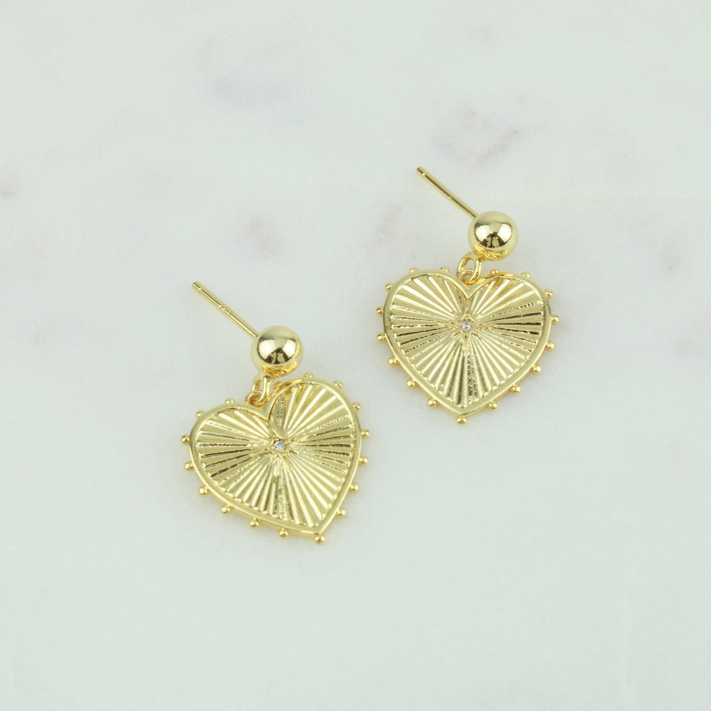 Big Heart Stud Earrings
