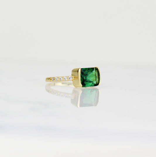 Emerald Statement Ring