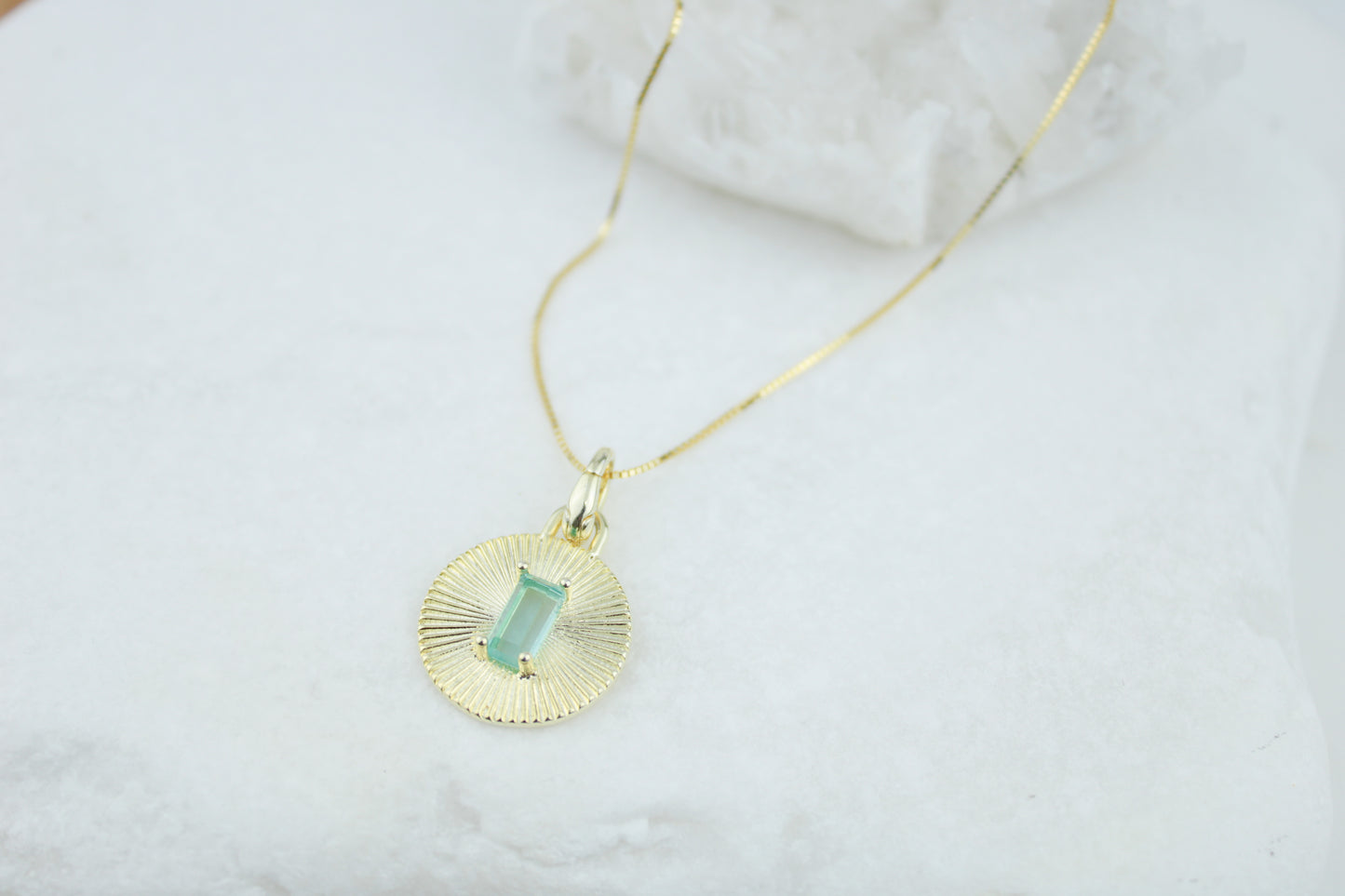 Birthstone Pendant Necklace