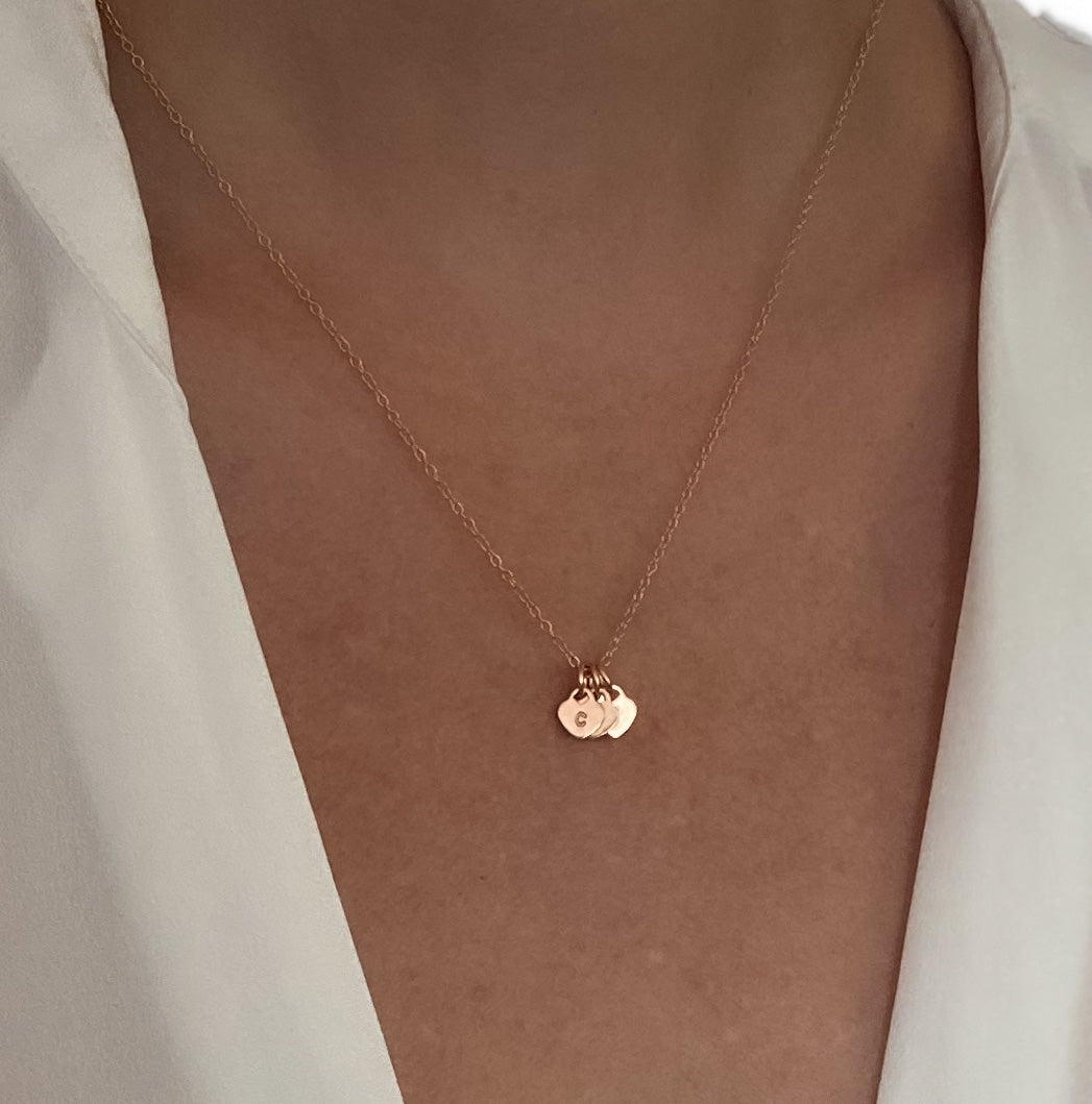 Personalized Heart Charm Necklace