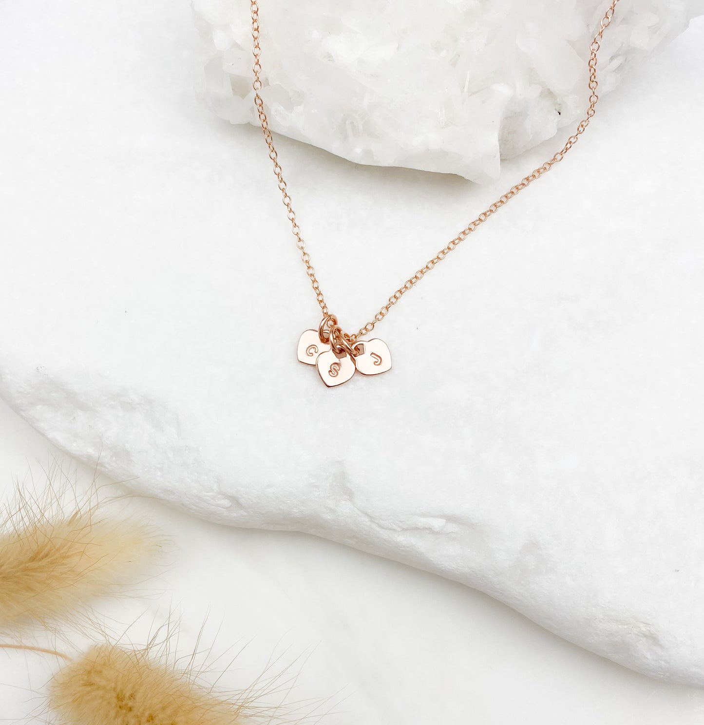 Personalized Heart Charm Necklace