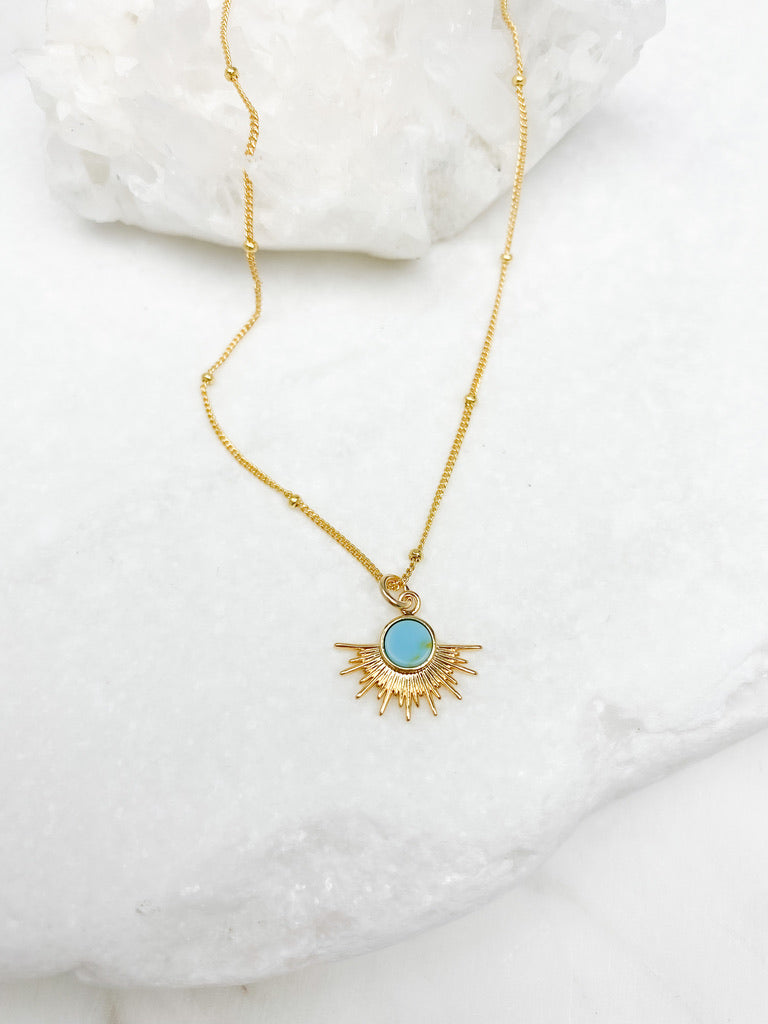Turquoise Sun Necklace