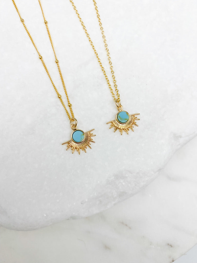 Turquoise Sun Necklace