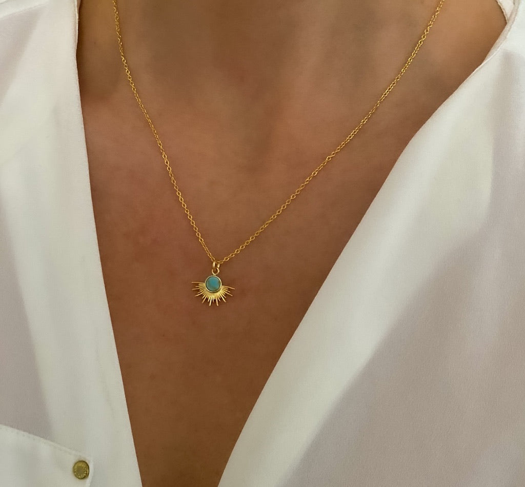 Turquoise Sun Necklace