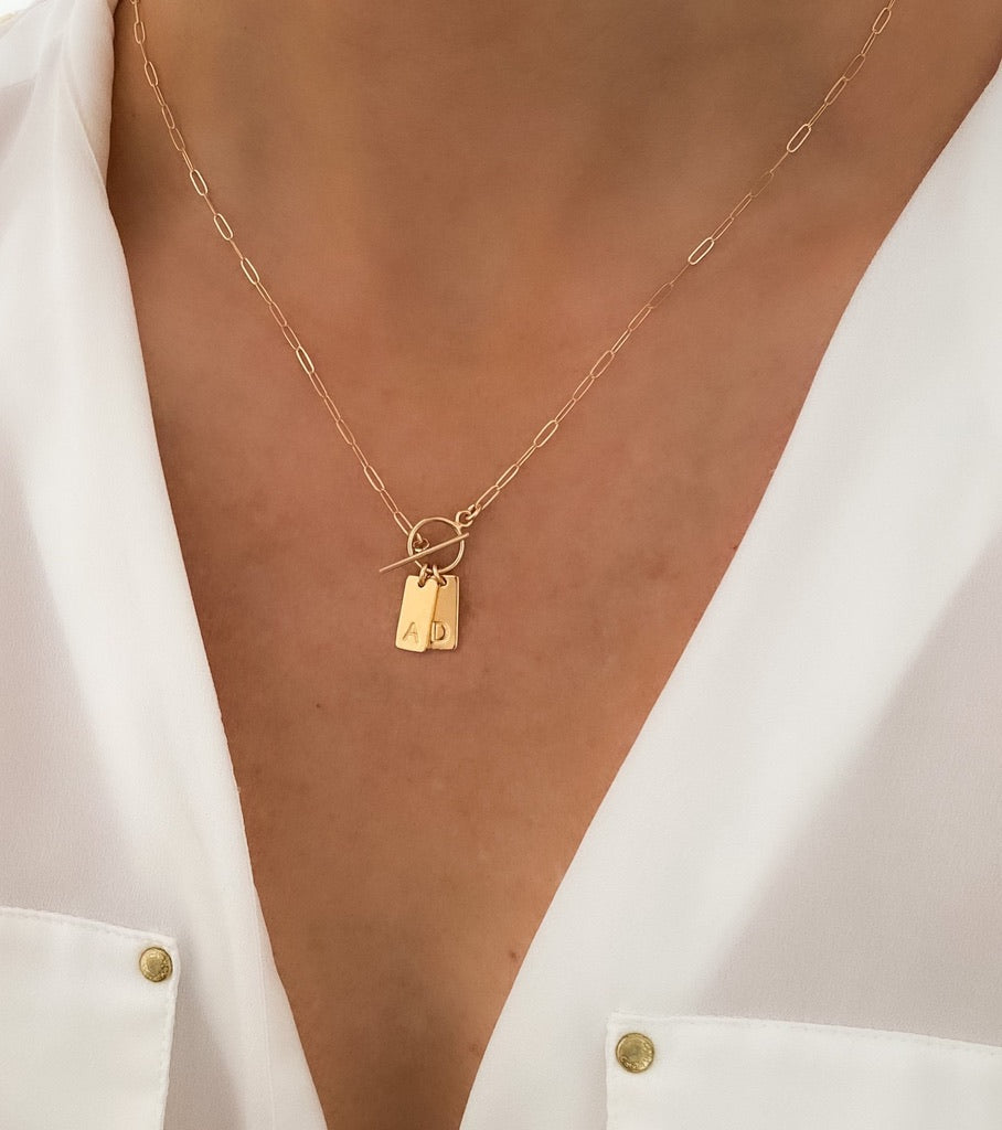 Toggle Tag Necklace