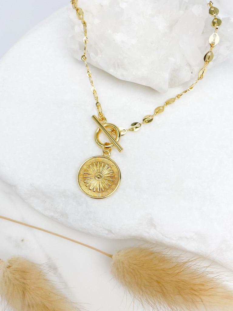 Sun Toggle Necklace