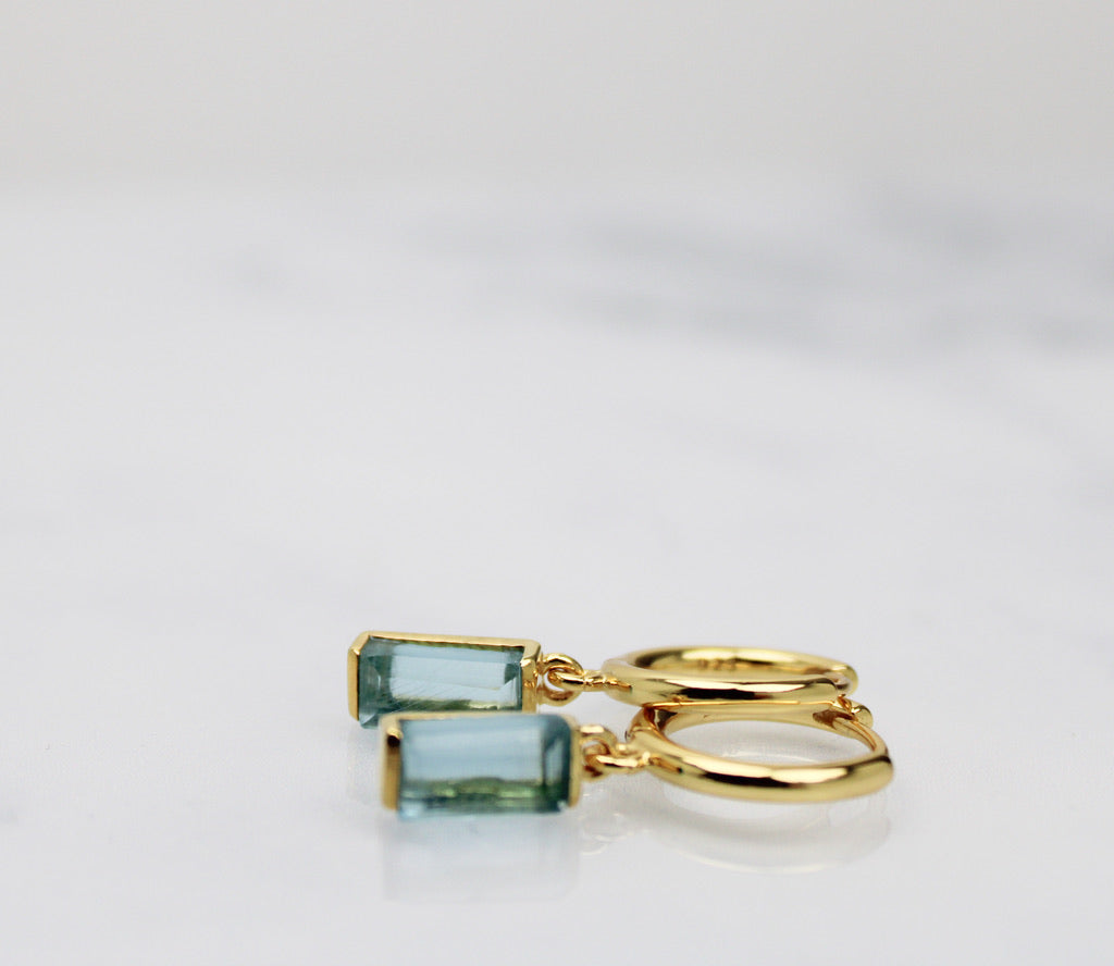 Baguette Hoop Earrings