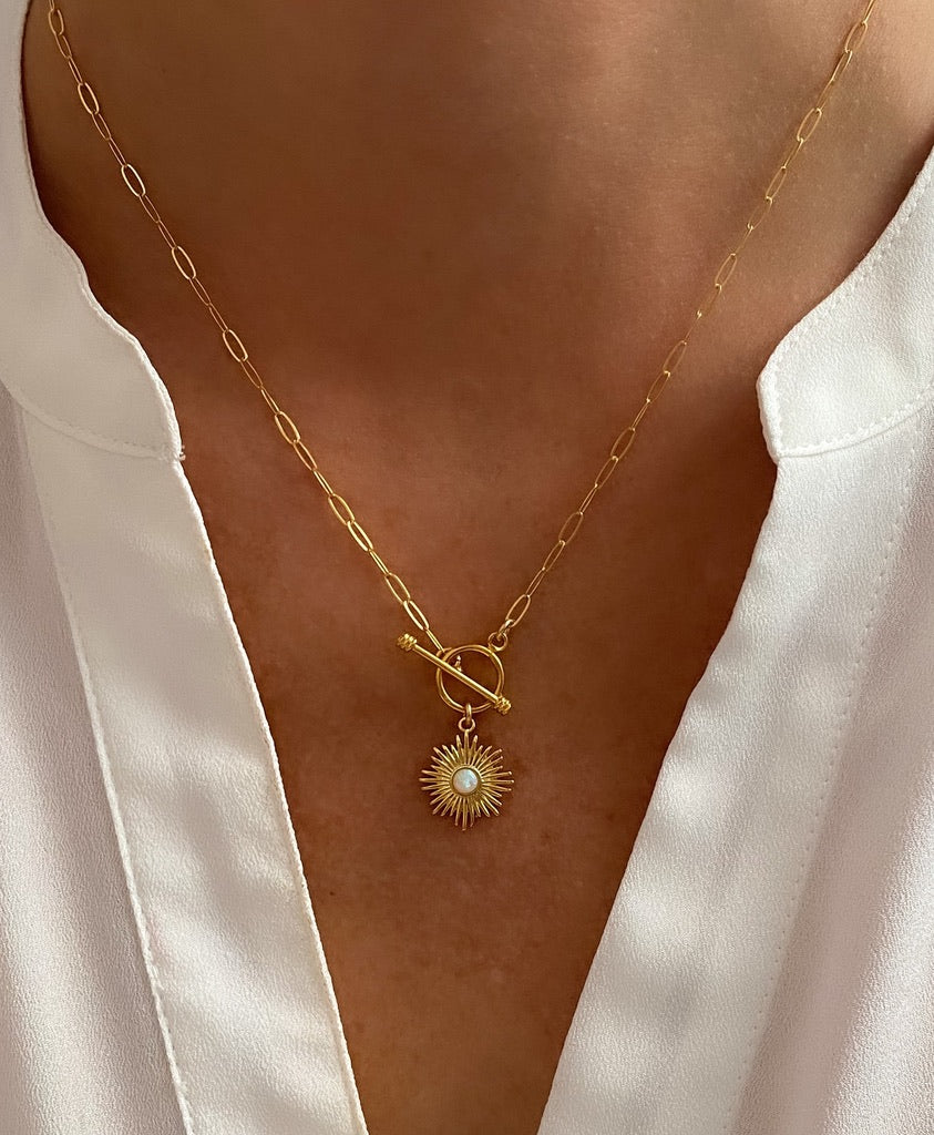 Opal Toggle Necklace