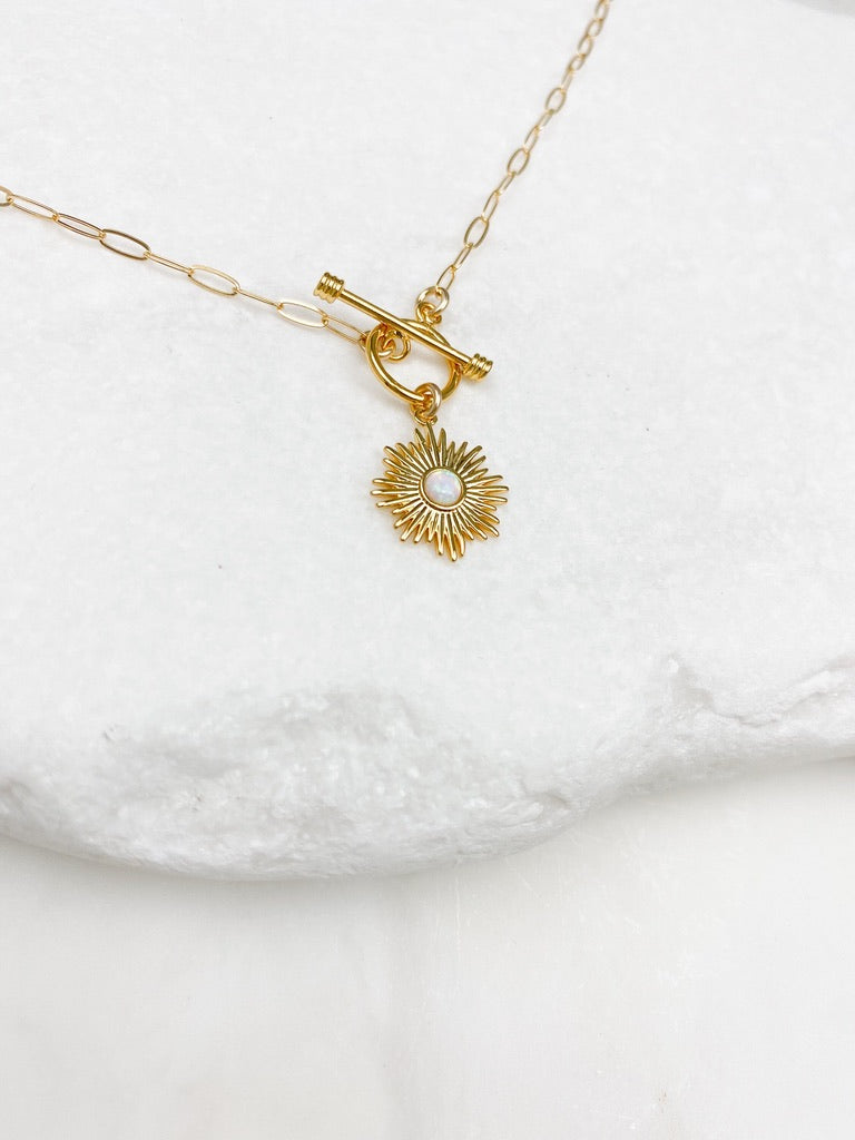 Opal Toggle Necklace
