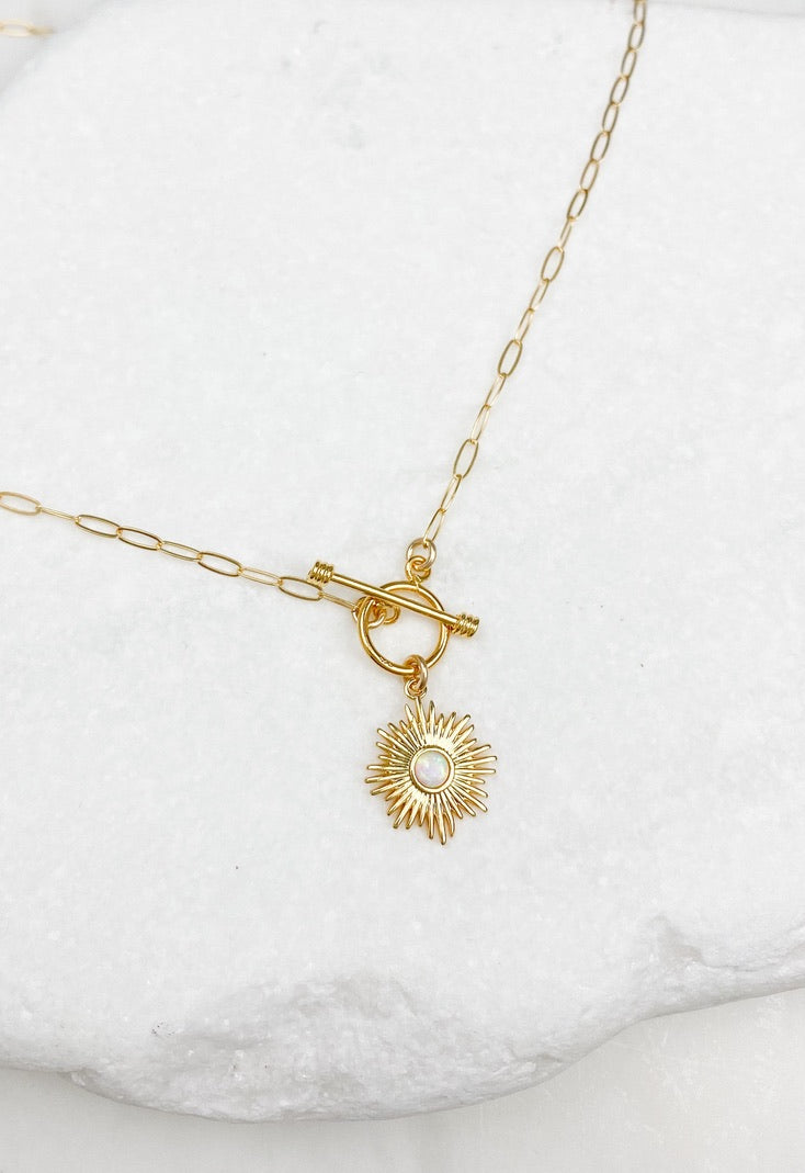 Opal Toggle Necklace