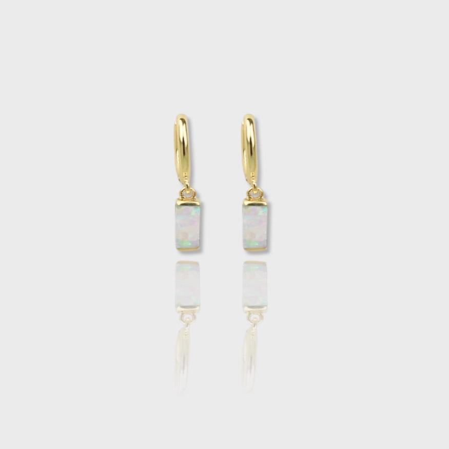 Baguette Hoop Earrings