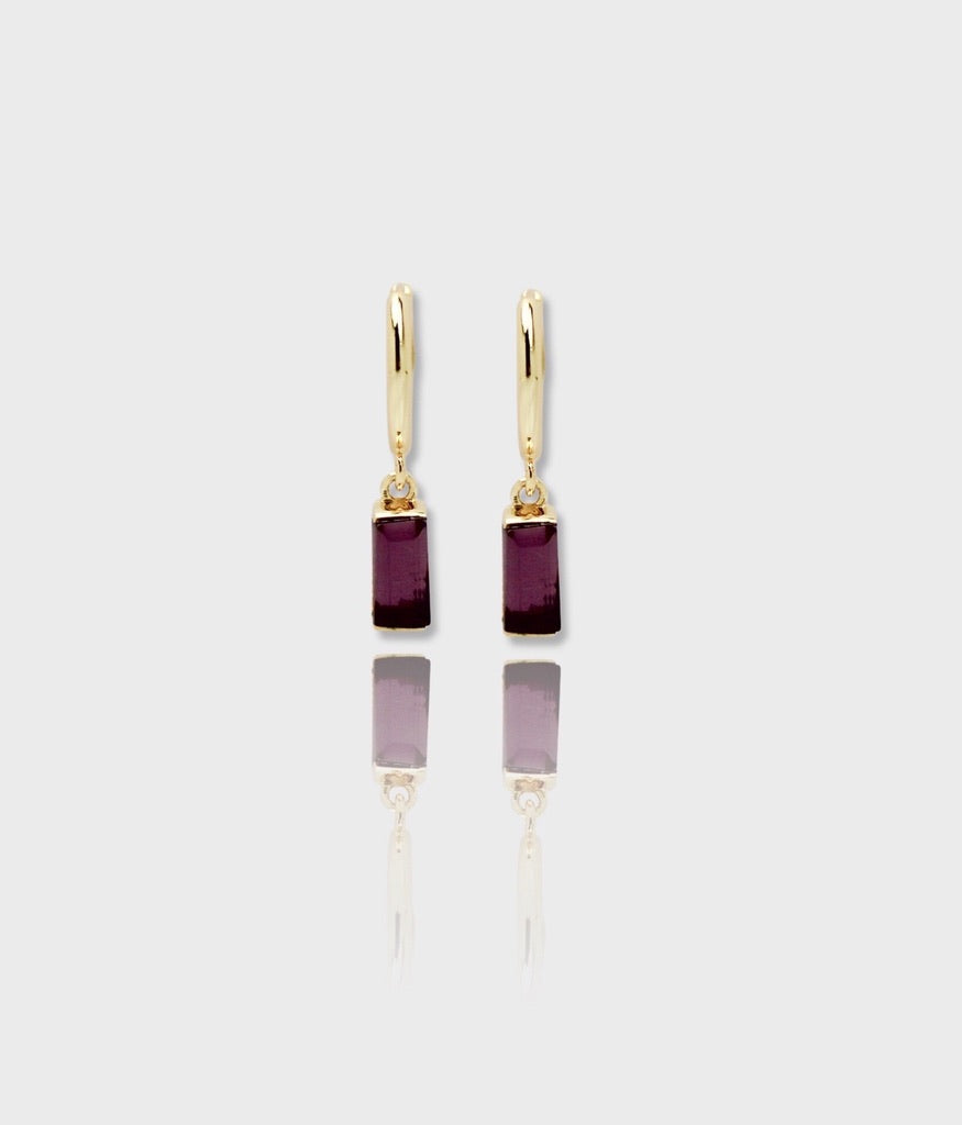 Baguette Hoop Earrings