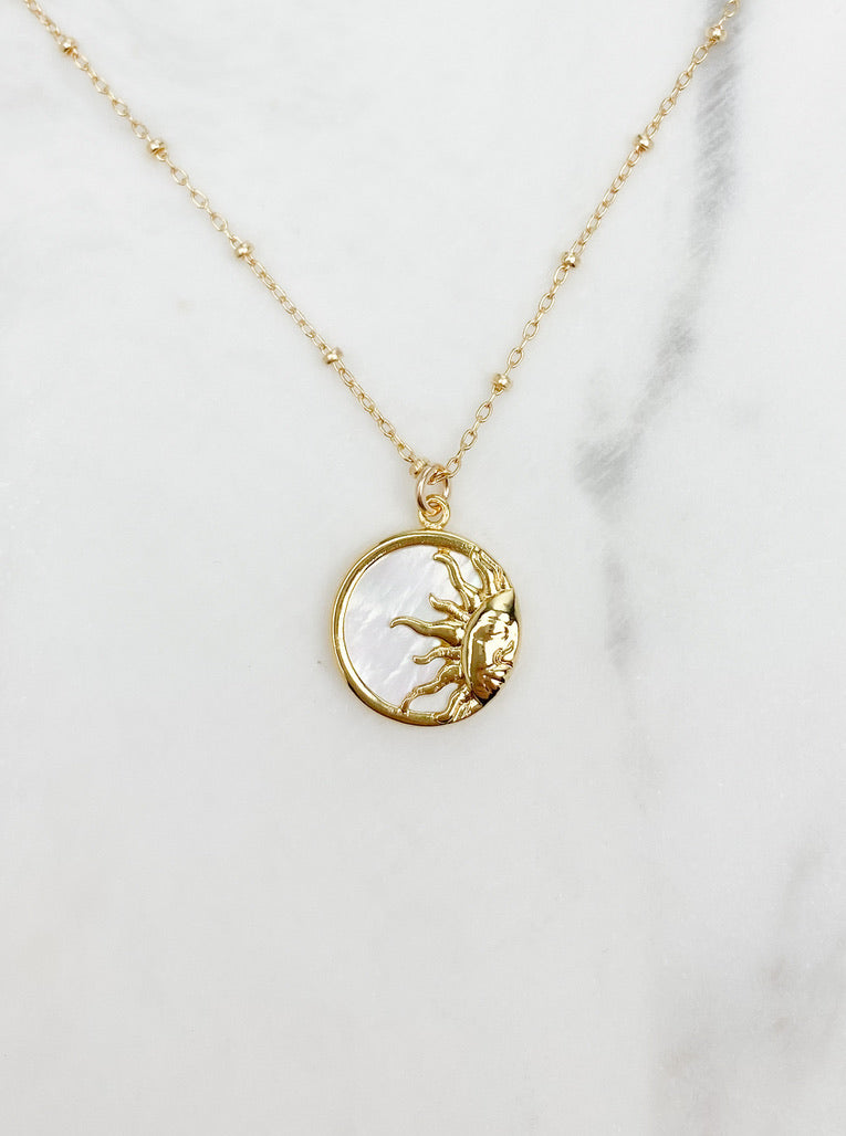 Pearl Sun Necklace