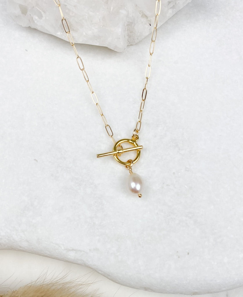Pearl Toggle Necklace