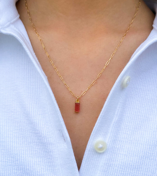 Baguette Necklace