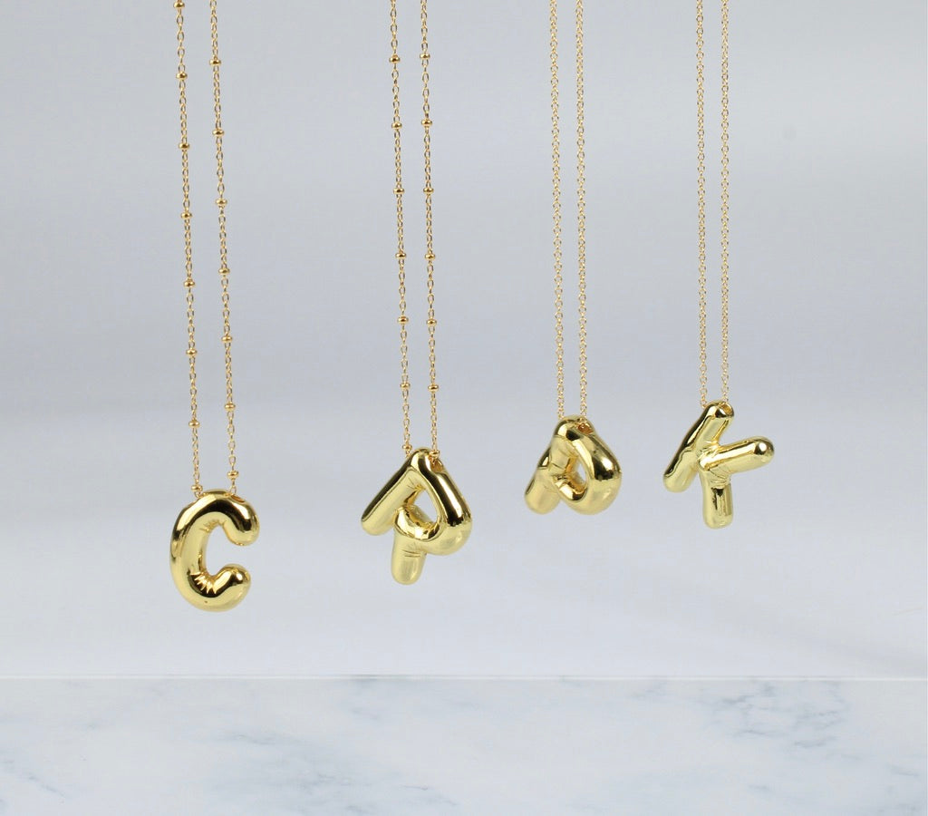 Balloon Letter Necklace