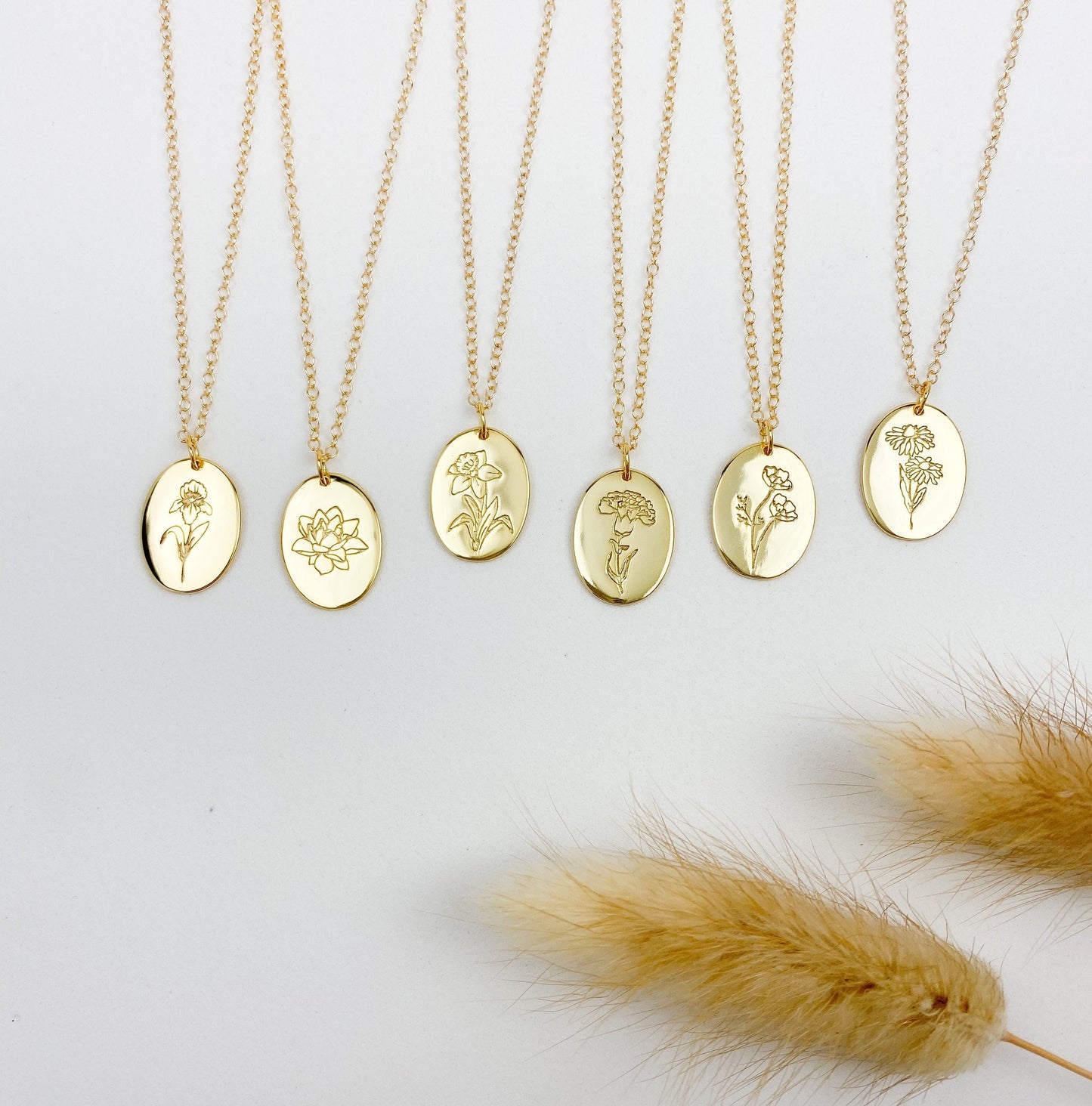 Birth Flower Necklace