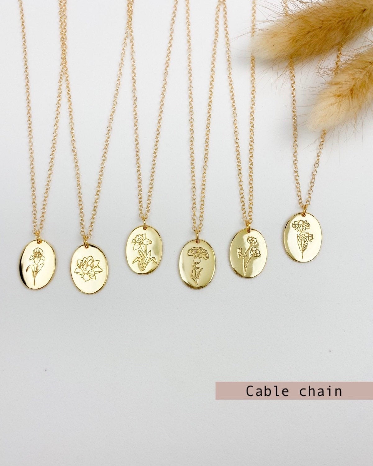 Birth Flower Necklace