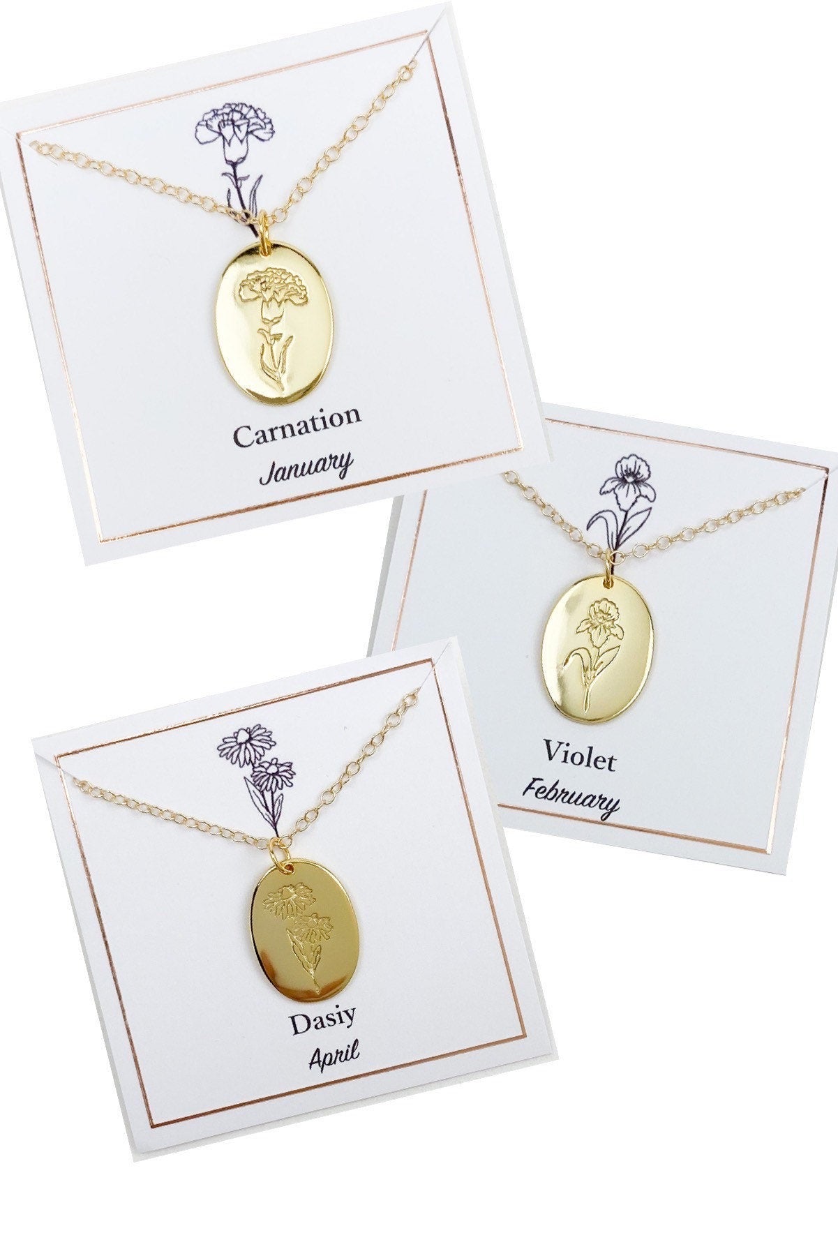 Birth Flower Necklace