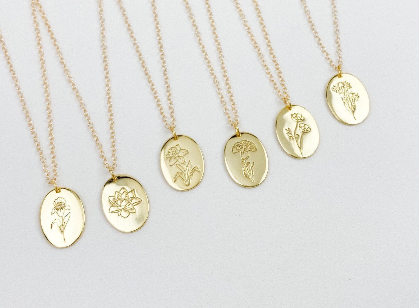 Birth Flower Necklace