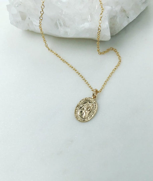 St Christopher Necklace Small