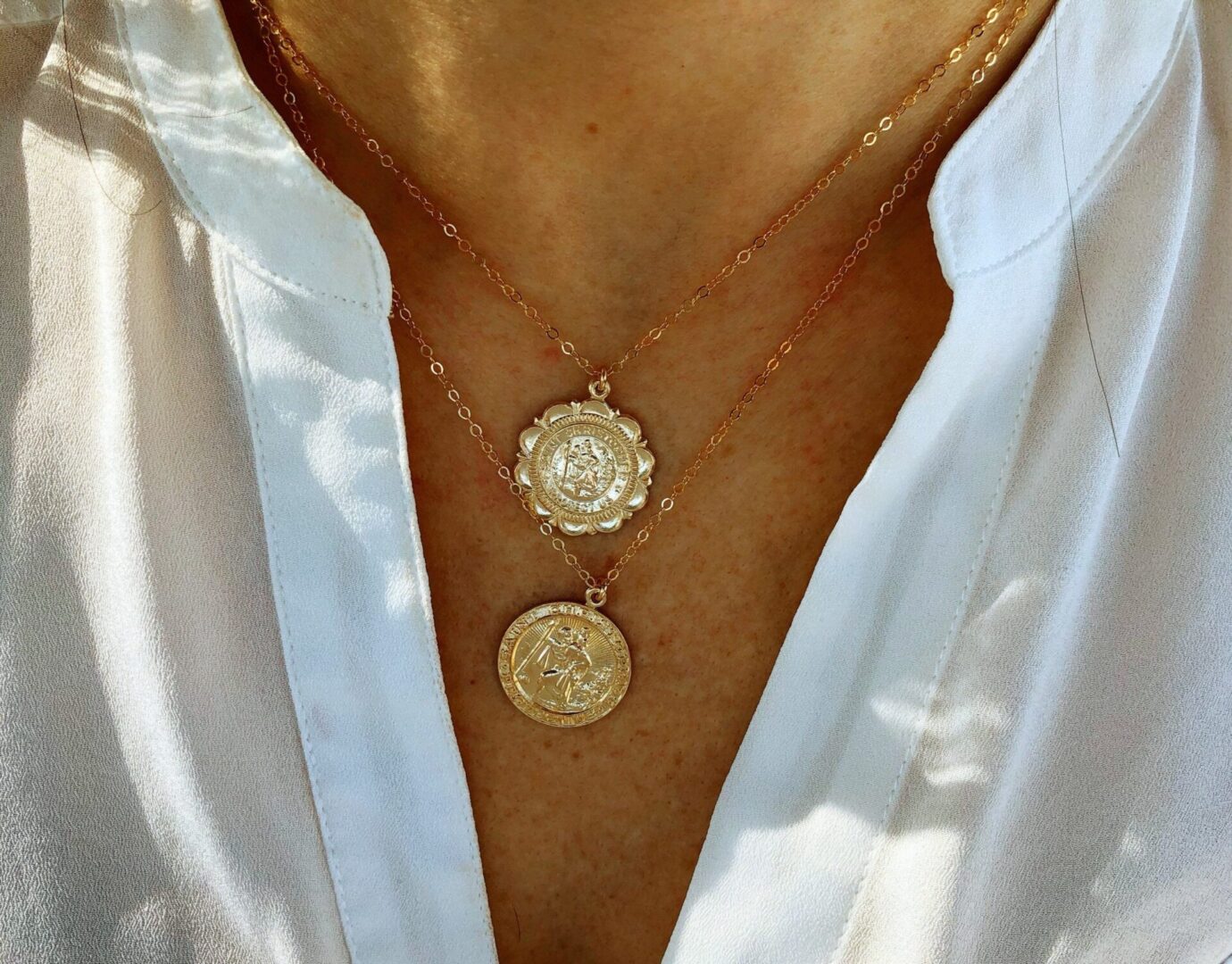 St Christopher necklace large