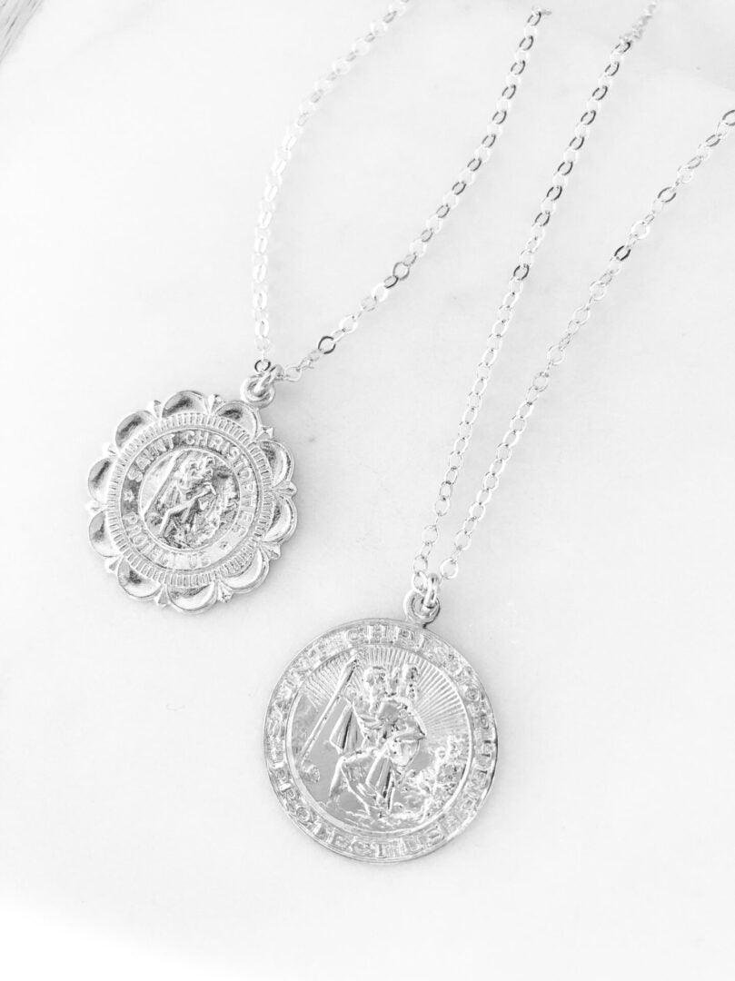 St Christopher necklace large
