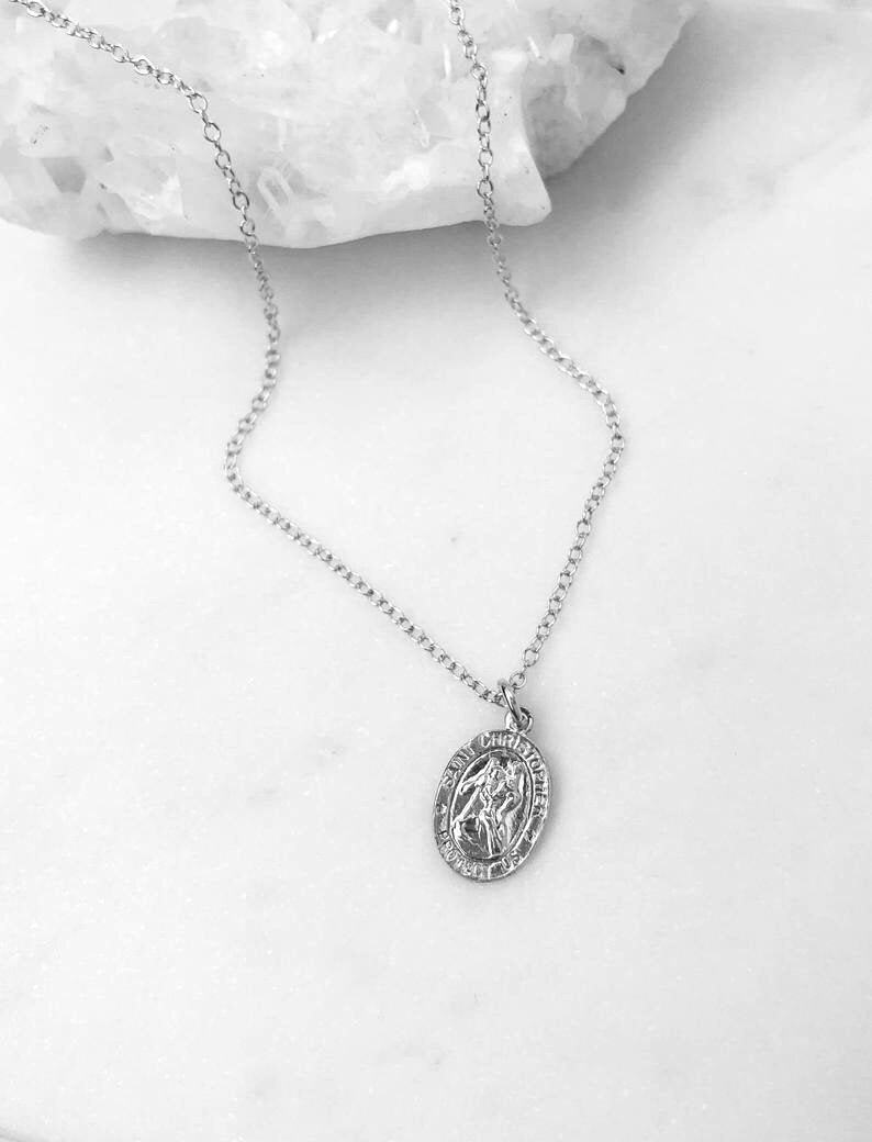 St Christopher Necklace Small