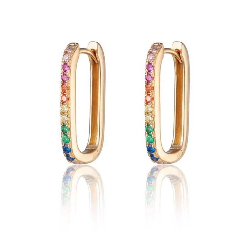 Gold hoop earrings