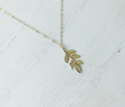 Golden Leaf Necklace