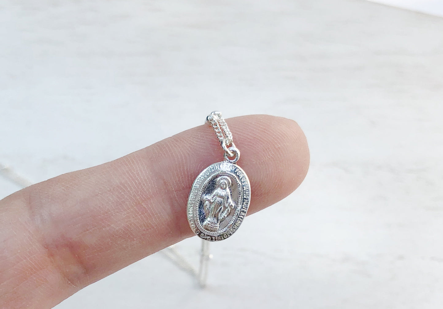 Oval Mary Necklace