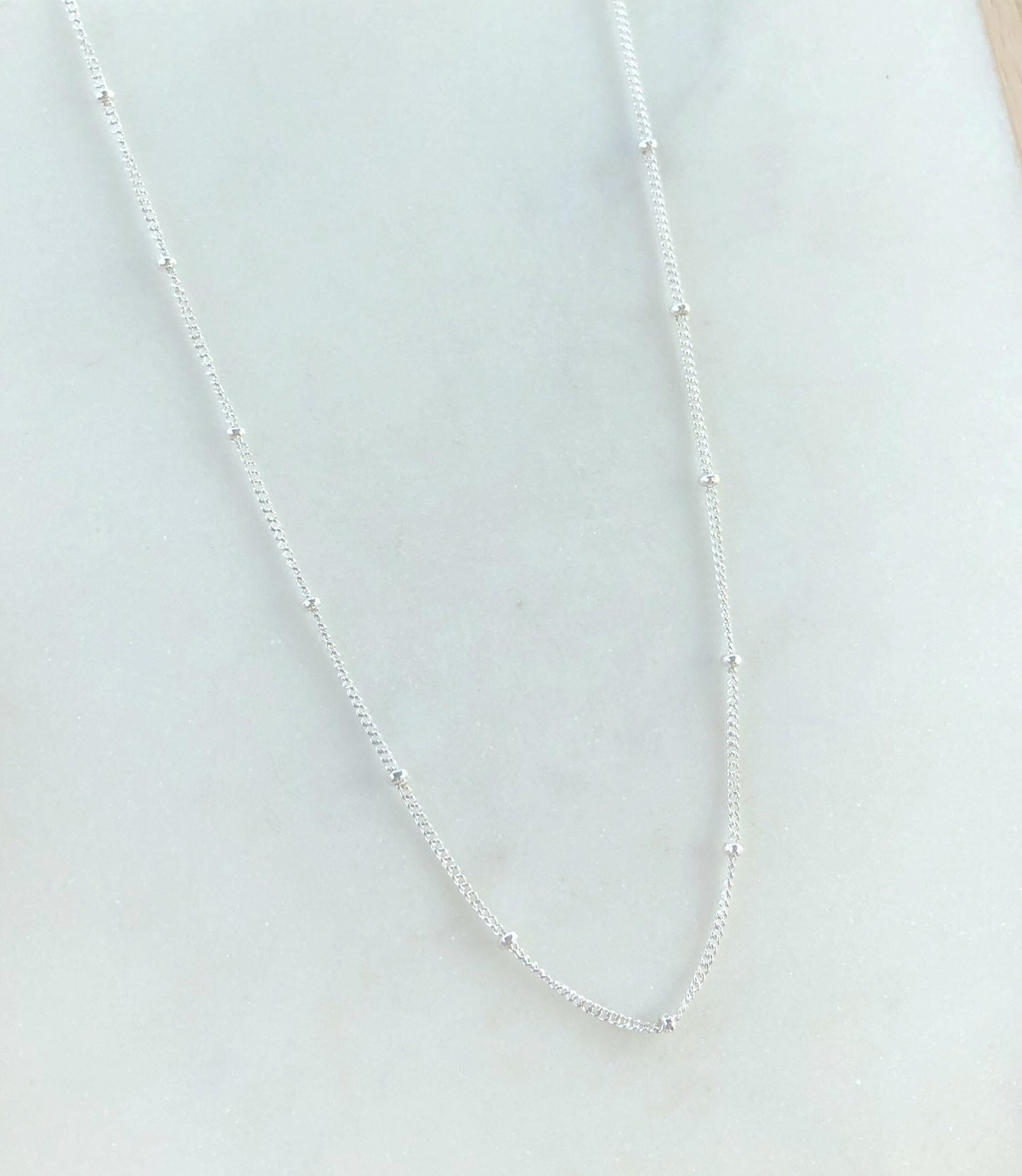 Sterling silver satellite neckace, Simple Necklace, dainty necklace, layering necklace, chain necklace, gold Filled necklace