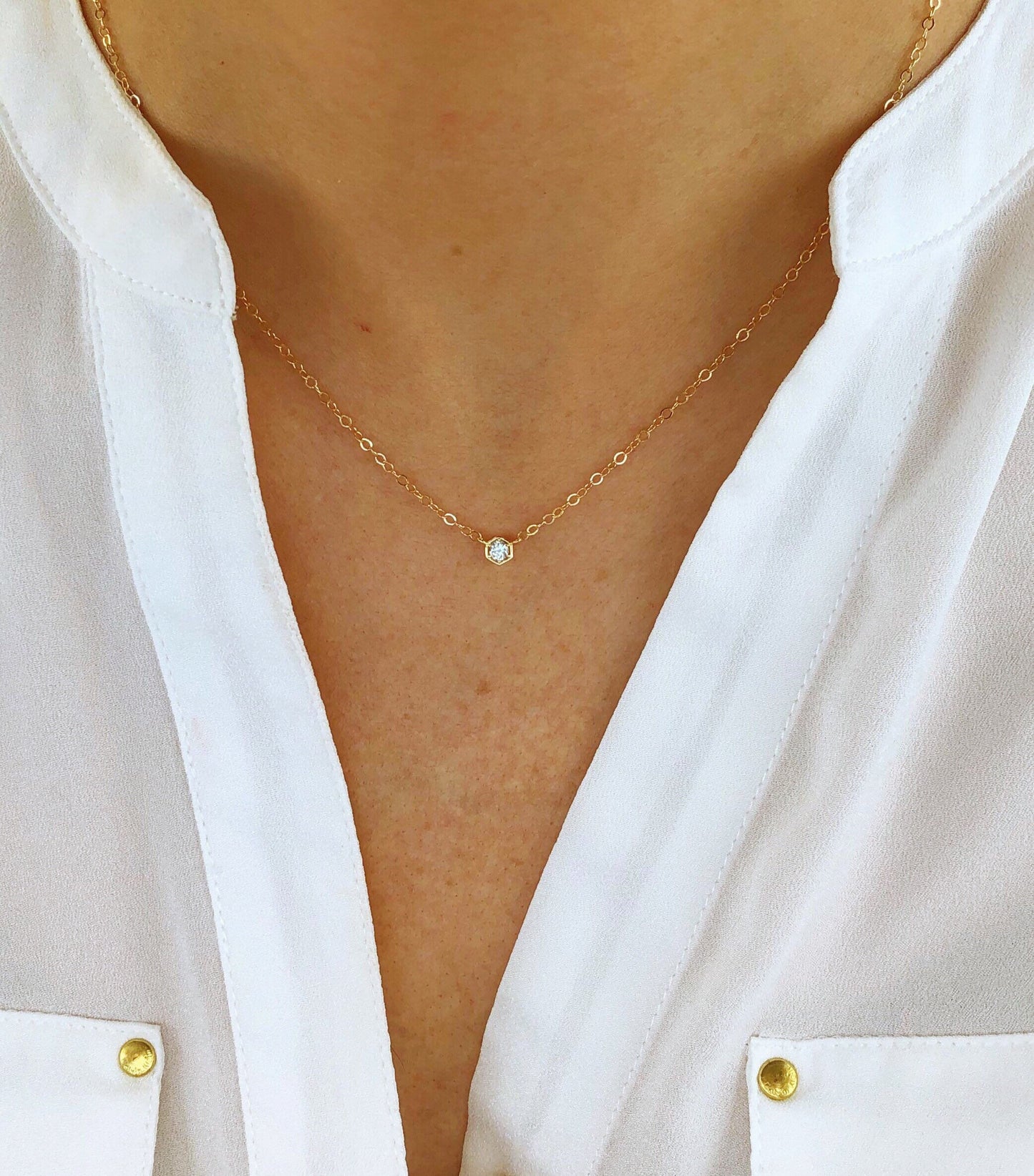CZ Choker Necklace
