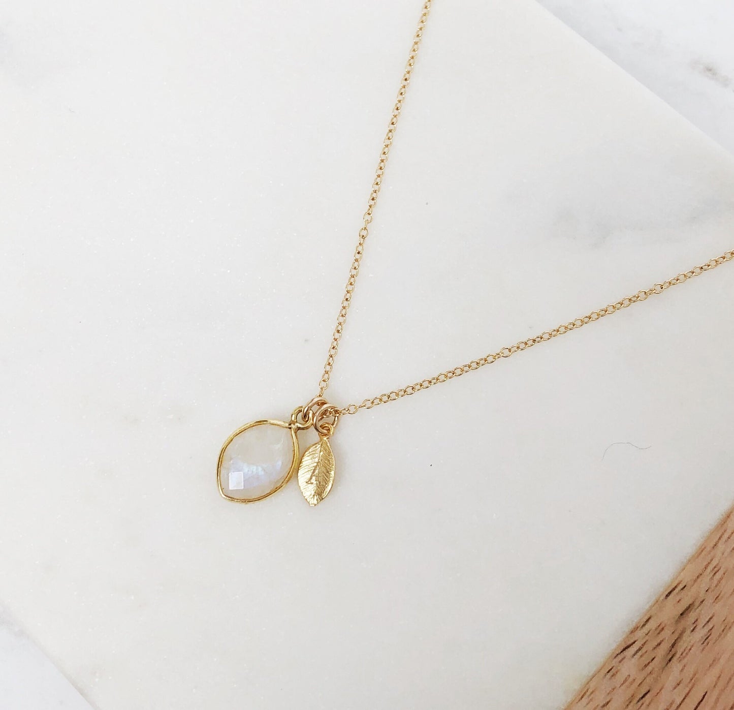 Moonstone Necklace, initial necklace, birthday gift for her, june, birthstone, Personalized necklace, Birthstone Jewelry june birthday