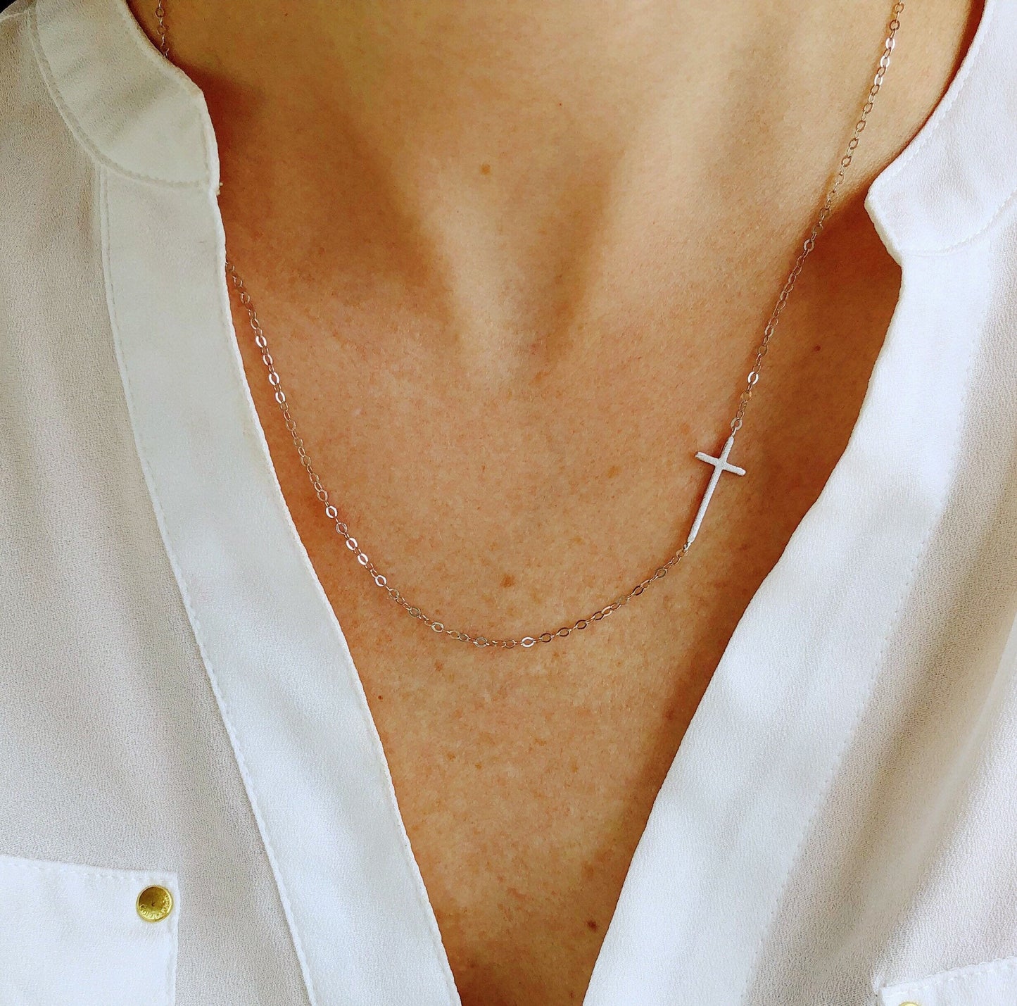 Sterling Silver Cross Necklace