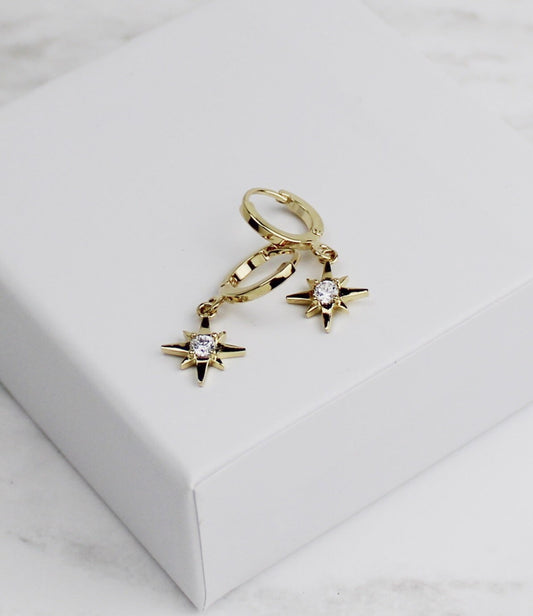 Gold Star Earrings