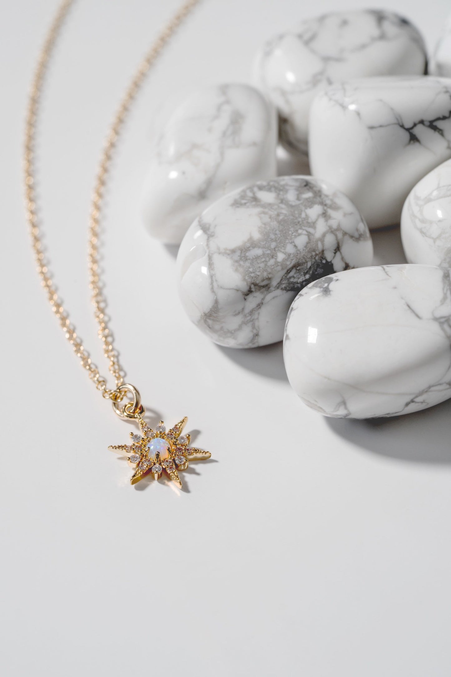 Opal Starburst Necklace