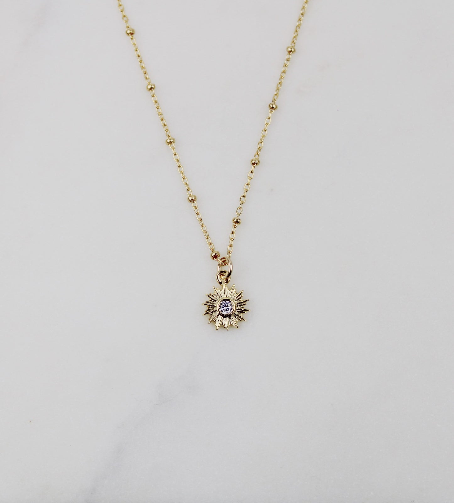 Dainty Sun Necklace