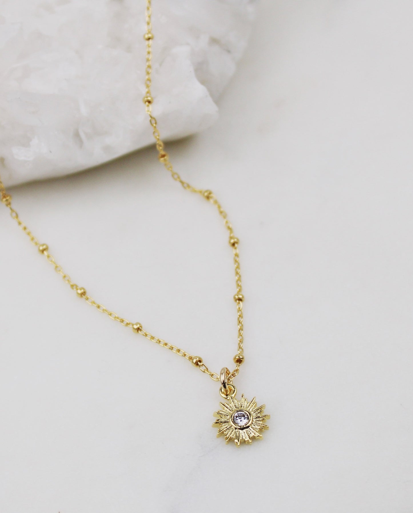 Dainty Sun Necklace