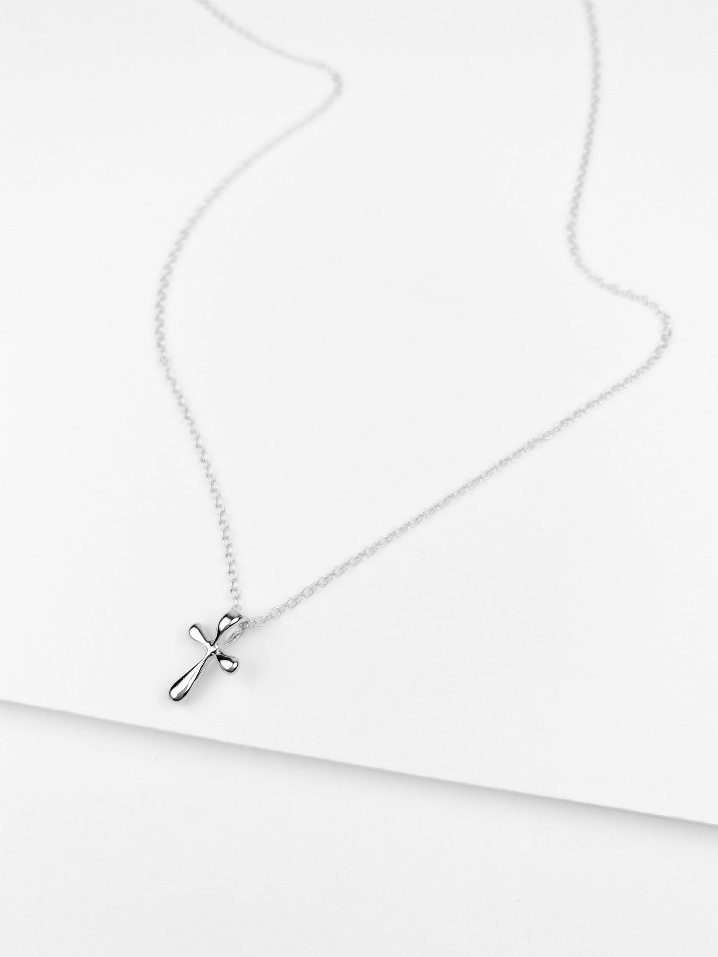 Bubble Cross Necklace