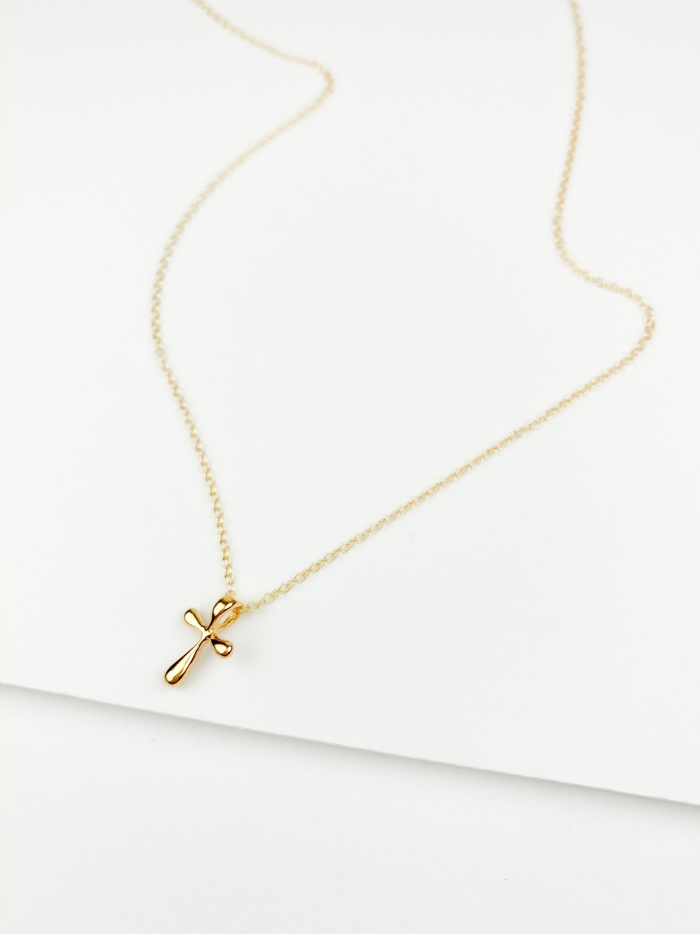 Bubble Cross Necklace