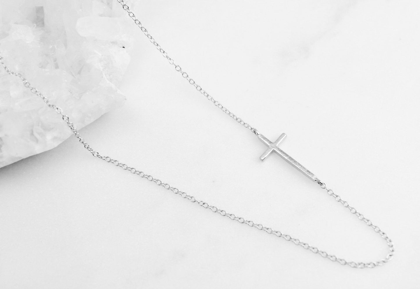 sterling silver cross necklace