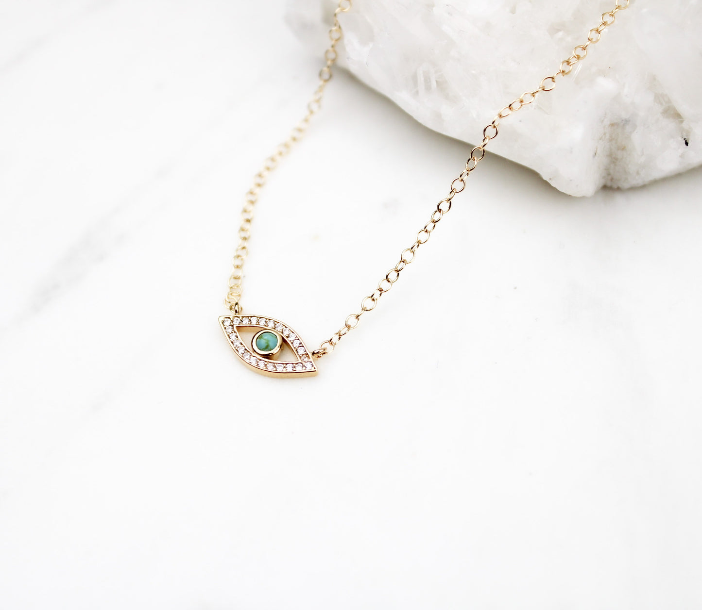 Evil Eye Necklace Turquoise